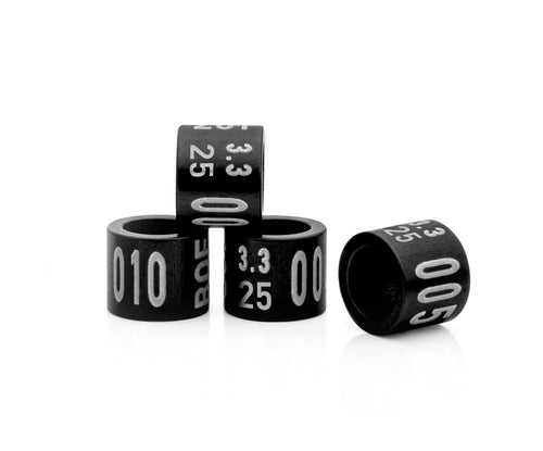 Aluminium harde ringen maten kleiner dan 6mm